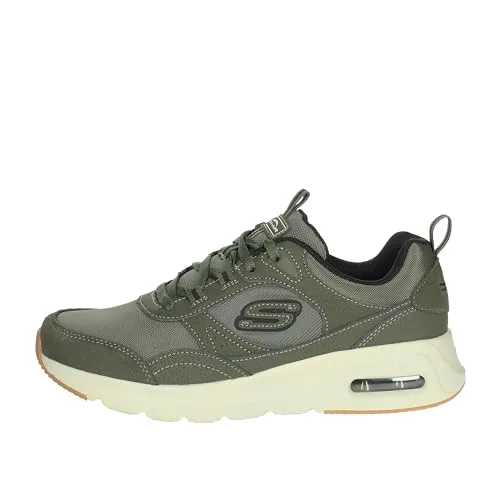 Skechers 23264664 OLV Schnürschuh - Halbschuhe in Größe 41, olive Farbton, aus hochwertigem Synthetik für optimalen Tragekomfort und Langlebigkeit.