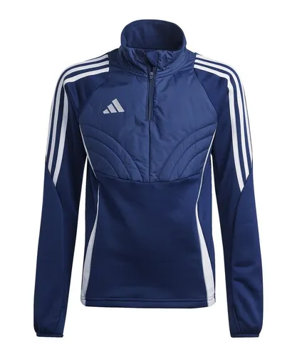 adidas Performance Fleecepullover Tiro 24 Winterized Top Y blau 176 EU - Trainingsbekleidung für Kinder, ausgestattet mit Aeroready-Technologie für optimalen Feuchtigkeitstransport und hohen Tragekomfort.