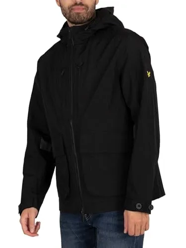 Lyle & Scott Herren Kapuzenjacke, Jet Black, S