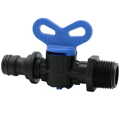 PP Ablasshahn mit Außengewinde I 1/2 Zoll I Auslaufhahn für Regentonne I bm_184