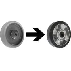 VARIOfit Elastikvollgummiräder Ø 125 mm schwarz