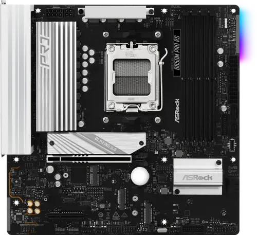 B850M Pro RS Mainboard - µATX Mainboard mit AM5 Sockel und AMD B850 Chipsatz, ideal für leistungsstarke Gaming- und Arbeits-PCs.