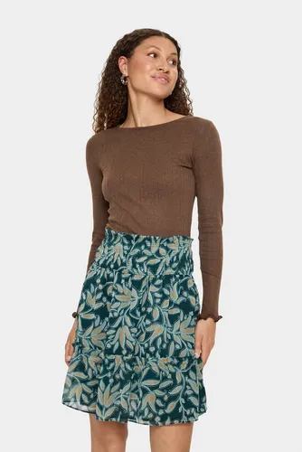 Saint Tropez Langarmshirt GruSZ gewellter Saum