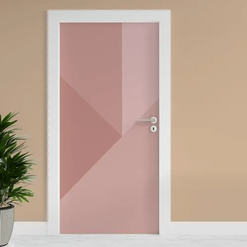 Finest Folia Türfolie 90x200 cm Türtapete Türposter Folie für Tür Wohnzimmer Kinderzimmer Küche Türaufkleber Bad Aufkleber selbstklebend TF02 (14 Rosa Formen)
