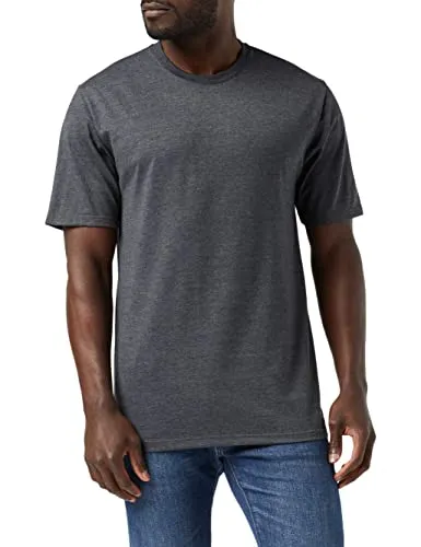 Trigema Herren T-Shirt 637202, Grau-melange, 4XL - T-Shirts für Herren, aus hochwertiger Baumwolle für ein angenehmes Tragegefühl und elegante Optik in regulärer Passform.
