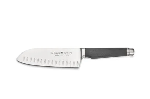De Buyer Santoku Messer 4281.17 aus Edelstahl - Präzises Santoku Messer aus hochwertigem Edelstahl, ideal für vielseitige Küchenaufgaben. Garantiert 3 Monate und sorgt für exakte Schnitte.