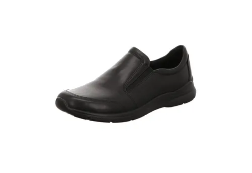Ecco Irving Herren Slipper aus schwarzem Glattleder