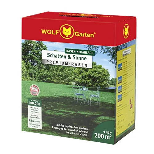 Produktbild Wolf-Garten Rasensamen LP 200 für Schatten und Sonne, 4kg