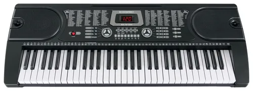 McGrey EK-6100 Keyboard - Einsteiger-Keyboard mit 61 Tasten, 255 Klängen und Begleitrhythmen, ideal für Musikanfänger und Hobbyisten. Inklusive Netzteil, Notenhalter und Mikrofon für sofortigen Spielspaß.