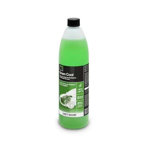 ERRECOM Green Cool, Grüne Kühlerflüssigkeit -30°C, G12-Frostschutzmittel mit Oat-Inhibitorpaket auf organischer Basis, gebrauchsfertig, 1 Liter