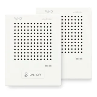 WHD 111-020-04-202-02 Gegensprechanlage Weiß - Haus-Alarmanlagen mit VoiceBridge für klare Kommunikation an Kassen und Infoschaltern, selbst bei Schutzmaßnahmen und Hygienewänden.