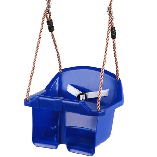 Babyschaukel Kinderschaukel Schaukelsitz aus Kunststoff für Kleinkinder Blau