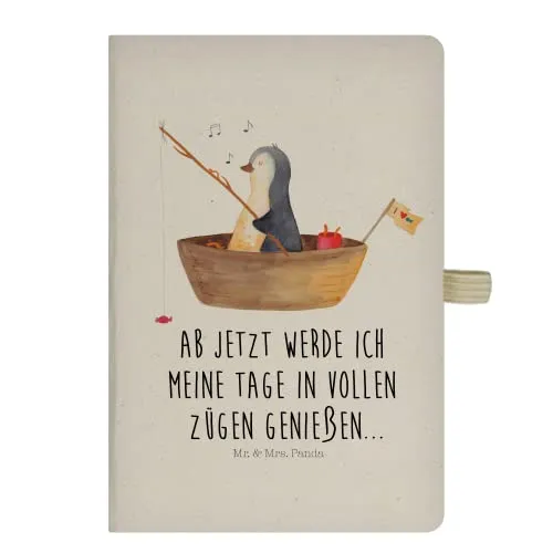 Mr. & Mrs. Panda Journal Pinguin Angelboot - Geschenk, Adressbuch, Tagebuch, Reisetagebuch, Neustart, Notizheft, Scheidung, Trennung, Optimistisch, notizbuch, Motivation, Boot