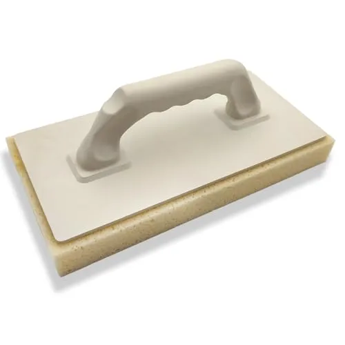 HAROMAC Kunststoffreiber mit Hydroschwamm gerastert, 280x140x30mm | Reibebrett zum Glätten, Fugen reinigen, Schwamm mit bessere Schmutzaufnahme, sehr saugfähig