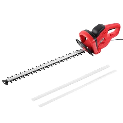 TEENO Elektrische Heckenschere 710 W, Klingenlänge 610 mm, Öffnung der Zähne 20 mm