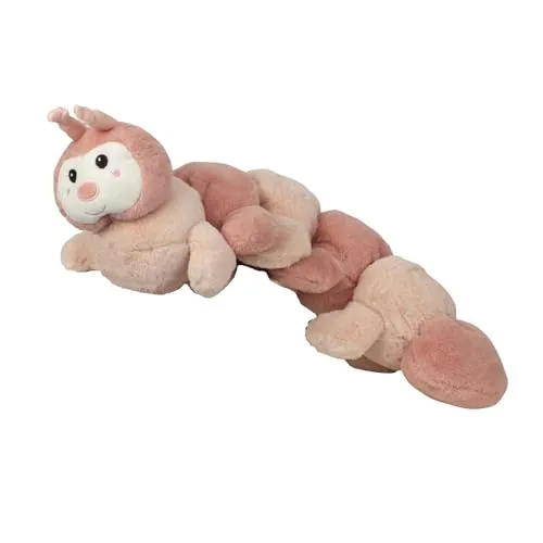 Geschenkestadl Kuscheltier Rosa Raupe Plüsch 60 cm Plüschtier Tausendfüssler