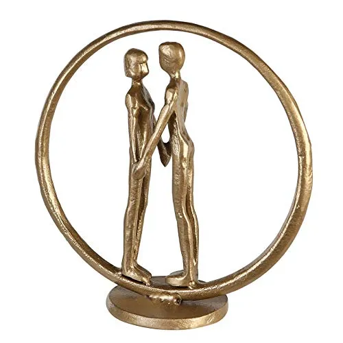 Casablanca Deko Skulptur Forever Paar im Ring in gold von Casablanca