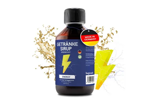 hCGC SpeedBoost - Zuckerfreies Getränkekonzentrat mit 10 Vitaminen Sirup, 1 er 1 St., 250 ml, Mit natürlichen Farb- und Aromastoffen