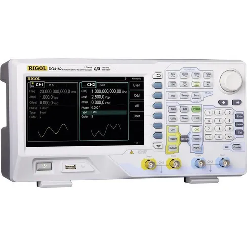Rigol DG4162 Funktionsgenerator - Funktionsgenerator mit 2 Kanälen, 0.000001Hz - 160MHz, ideal für präzise Signalgenerierung und umfangreiche vorprogrammierte Signale wie ECG und Gauss Kurven.
