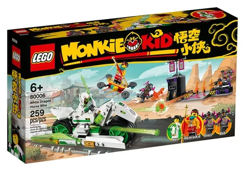 LEGO® Monkie Kid™ 80006 - Bike des weißen Drachenpferds - LEGO (R) Komplette Sets & Packs, 259 Teile für kreatives Spielvergnügen, ideal für Kinder ab 6 Jahren und Fans der MONKIE KID Themenwelt.