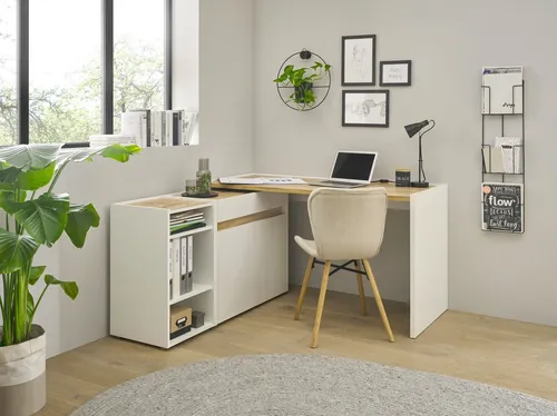 INOSIGN Büromöbel-Set CiTY/GiRON, 3-teilig in Weiß von Home Affaire