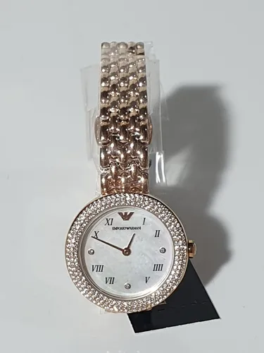 Emporio Armani Damenuhr AR11355 - Elegante Armbanduhr in Roségold - Armbanduhren für Damen, stilvolle Quarz-Uhr mit rosegoldenem Edelstahlarmband und 30 m Wasserdichtigkeit - ideal für jeden Anlass.