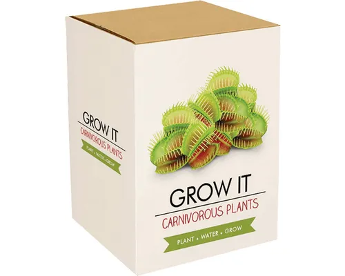 Grow It Blumensamen Set - Fleischfressende Pflanzen - Beetpflanzen Set für Hobbygärtner, ideal zur Zucht von faszinierenden Fleischfressenden Pflanzen, die Insekten fangen und zersetzen.