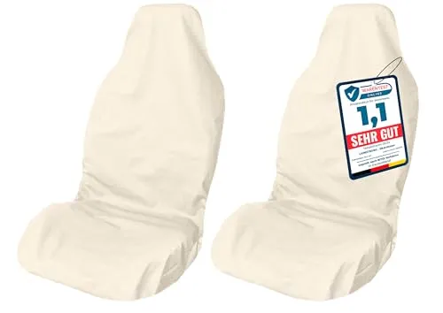 LIONSTRONG® Autositzschoner Vordersitz - Wasserfest & Universell Kompatibel - Einzelsitzbezüge, wasserdicht und reißfest, ideal für Werkstätten. Schützt vor Schmutz und ist leicht zu reinigen.