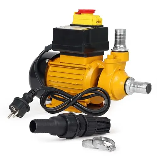 WilTec Bio Dieselpumpe für 2400 L/h Heizölpumpe mit 230 VAC 550 W