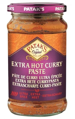 [ 283g ] PATAK'S Extra Scharfe Currypaste / Extra Hot Curry Paste