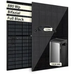 VALE Balkonkraftwerk Komplettset mit Solarspeicher - Balkonkraftwerke mit bifazialen Solarmodulen und 1.920 Wh EcoFlow Speicher. Ideal für Balkon, Terrasse oder Garten – Plug&Play für einfache Installation und flexible Stromnutzung.