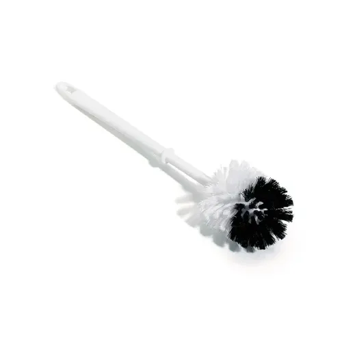 Nölle Toilettenbürste PVC mit Stielloch, Bürste 7,5 cm WC-Bürste Borsten schwarz/weiss, leicht 00385301