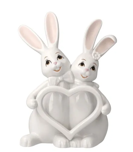 Goebel Ostern Dekofigur - Porzellan Hase 16 cm - Sammlerfiguren aus der Serie 'Snow White', handbemalt und aus hochwertigem Porzellan, bringen eine charmante Atmosphäre in Ihr Zuhause und sind das perfekte Geschenk für jeden Anlass.