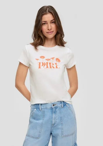 QS Kurzarmshirt T-Shirt T-Shirt mit Frontprint