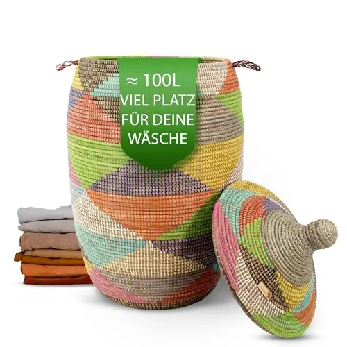 YAADU XXL Wäschekorb mit Deckel von YAADU