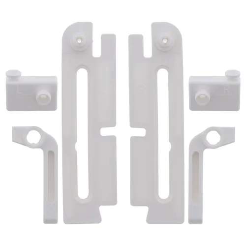 Kellerfenster Klappsystem Set weiß 6-teilig - Kellerfenster mit 6-teiligem Klappsystem, inklusive Kippscheren und Griffen für einfache Bedienung und hohe Funktionalität.