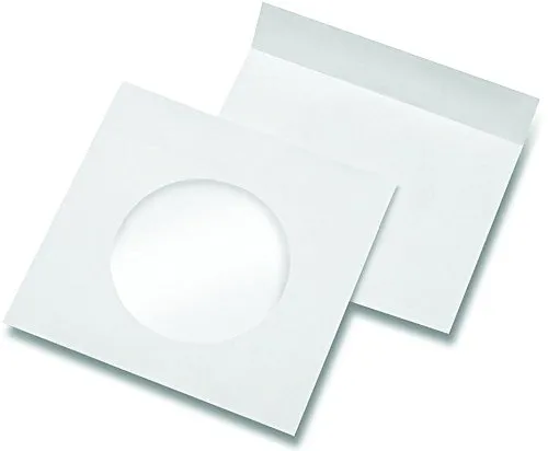 CD DVD BD Papierhüllen / mit Sichtfenster / Größe: 145x190mm (Sondergröße) 50