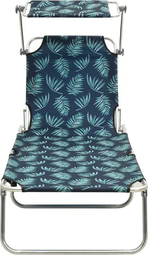 vidaXL Klappliege mit Sonnenschutz in türkis von vidaXL