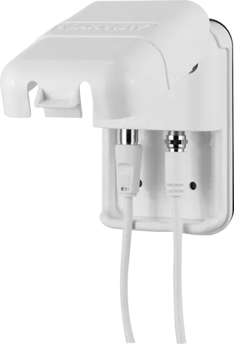 MAXVIEW 5026 - Wetterfeste Antennendose für Sat & Terrestrisch - Camping & Zubehör - Maxview Twin-Außensteckdose mit 3 m Anschlusskabel, ideal für tragbare Satellitenanlagen, bietet wetterfesten Kabeleingang für optimale Nutzung im Freien.
