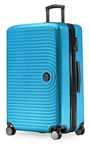 HAUPTSTADTKOFFER Mitte - Großer Hartschalenkoffer mit 8 cm Volumenerweiterung - Handgepäck für ausgedehnte Reisen, erweiterbar auf 130 Liter, mit TSA-Zahlenschloss und 4 leisen Doppelrollen für komfortablen Transport.