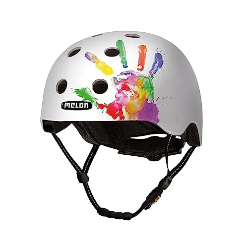 Melon Fahrradhelm »Handprint« – Leichter & sicherer Cityhelm für die ganze Familie - Fahrradhelme: Robuster, leichter Helm mit Magnetverschluss und individuell anpassbarem Design für optimalen Komfort und Sicherheit beim Radfahren.