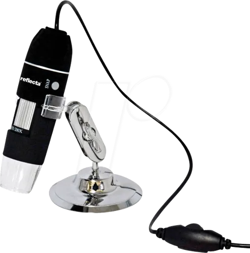 REFLECTA 66142 - Digital Mikroskop 200x - Endoskope & Mikroskope: 2 MP Auflösung mit 200-facher Vergrößerung, ideal für Forschung, Studium und Hobby. Perfekt für detaillierte Bild- und Videoaufnahmen.