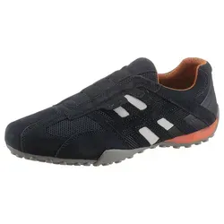Geox Herren Uomo slange L Sneakers - Navy, 48 EU - Herren-Sneaker aus hochwertigem Leder mit atmungsaktiver Sohle für optimalen Komfort und Stil.