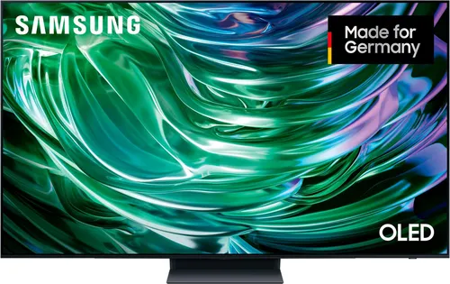 Samsung OLED 4K S90D Fernseher 83 Zoll - Smart TV mit Neural Quantum 4K AI Gen2 Prozessor für atemberaubendes Seherlebnis und flüssige Gaming-Performance dank Motion Xcelerator Turbo 144 Hz.