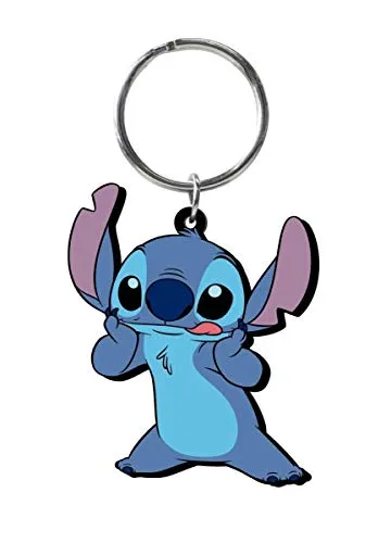 Disney Lilo & Stitch Soft Touch PVC Key Ring: Stitch