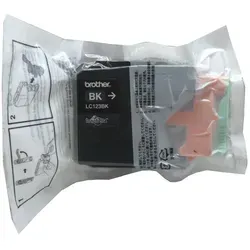 Brother Tinte LC-123BK schwarz (11ml) - Druckerpatrone für Brother Drucker, original und zuverlässig, ideal für gestochen scharfe Ausdrucke.