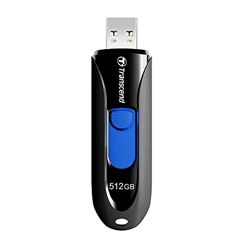 Transcend JetFlash 790K USB-Stick 512 GB - USB-Stick mit 512 GB Speicher, ideal für schnelles Speichern und Übertragen großer Datenmengen, kompakt und tragbar für unterwegs.