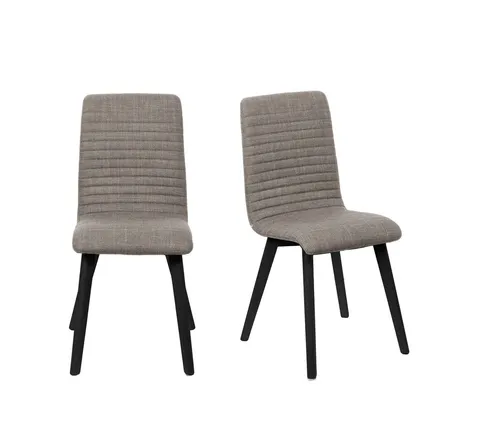 OTTO home 4-Fußstuhl Arosa Esszimmerstuhl, Polsterstuhl, Küchenstuhl, Speisestuhl, Essstuhl (Set, 2 St), 2er-Set, Beine aus Massivholz Eiche oder Buche, mit gestepptem Stoff