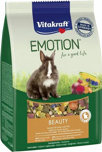 VITAKRAFT EMOTION BEAUTY - Trockenfutter für Kaninchen - 600 g Vit 4008239314550