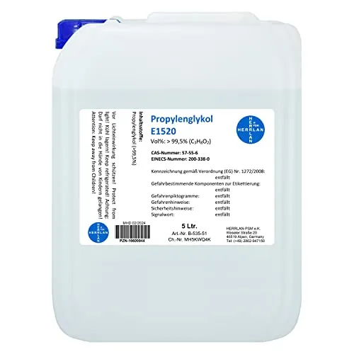 HERRLAN® Propylenglykol 5 Liter - Pur PG I Ph.Eur. I HERRLAN-Qualität I Made in Germany